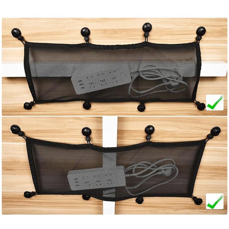 Сетка для укладки кабелей под столом, гибкая сетка, органайзер для шнура, подходит для большинства столов