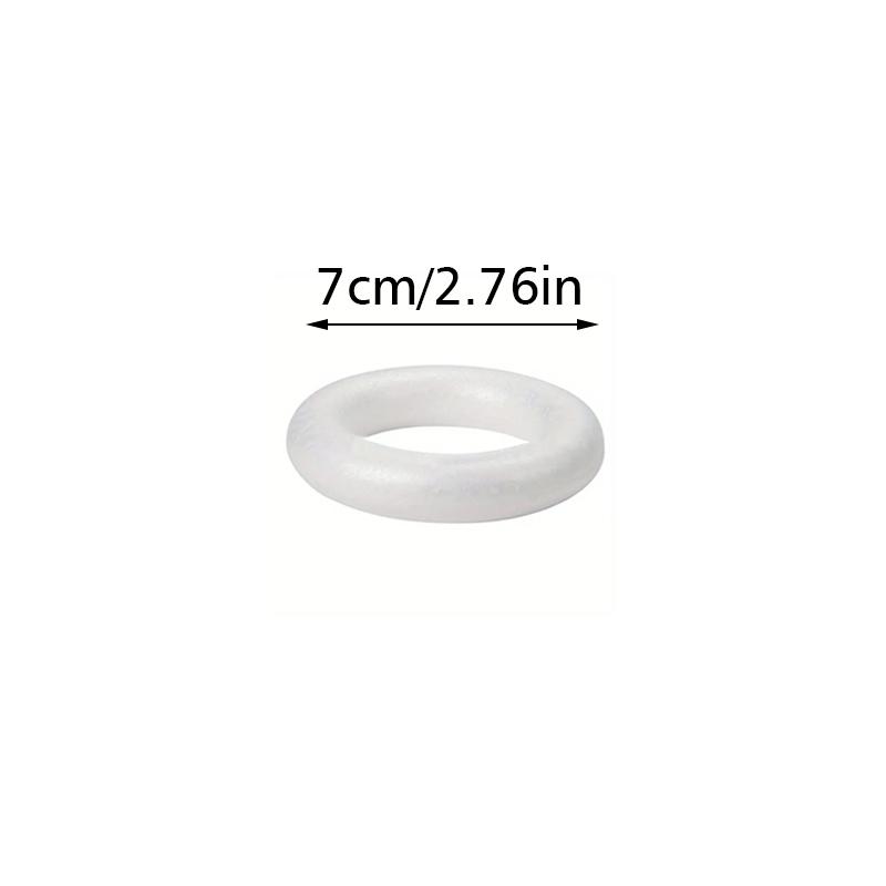 1PC DIY Model Wedding Party Decorations Polystyrene Foam Ring Festival DIY Supplies Round Ring ForDIY Crafts 5/7/8/10/12/15/20cm
