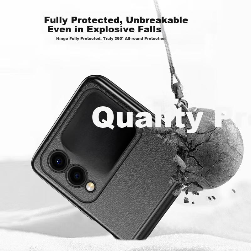 Phone Case for Huawei Nova Flip, Nova Flip Foldable Screen Leather, Center Axis Full Protection, Shockproof, Ultra-Thin, High-End, Center Axis