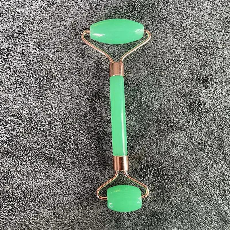 1pcs Natural Gouache Stone Massage Facial Roller Face Body Gua Sha Scraper Beauty Slimming Face Lift Skin Care Massage Tool