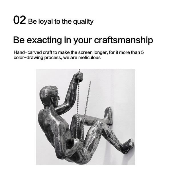 Художественный Настенный Декор Восхождение Смола Висит Домашняя Мебель Творческий Скалолазание Настенное Крепление Рисунок Бар Настенные Украшения Настенный Фон Настенные Украшения