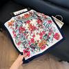 Spring and summer new Korean fashion sweet polka dot simulation silk small square scarf women's thin sunscreen silk scarf decorative small scarf