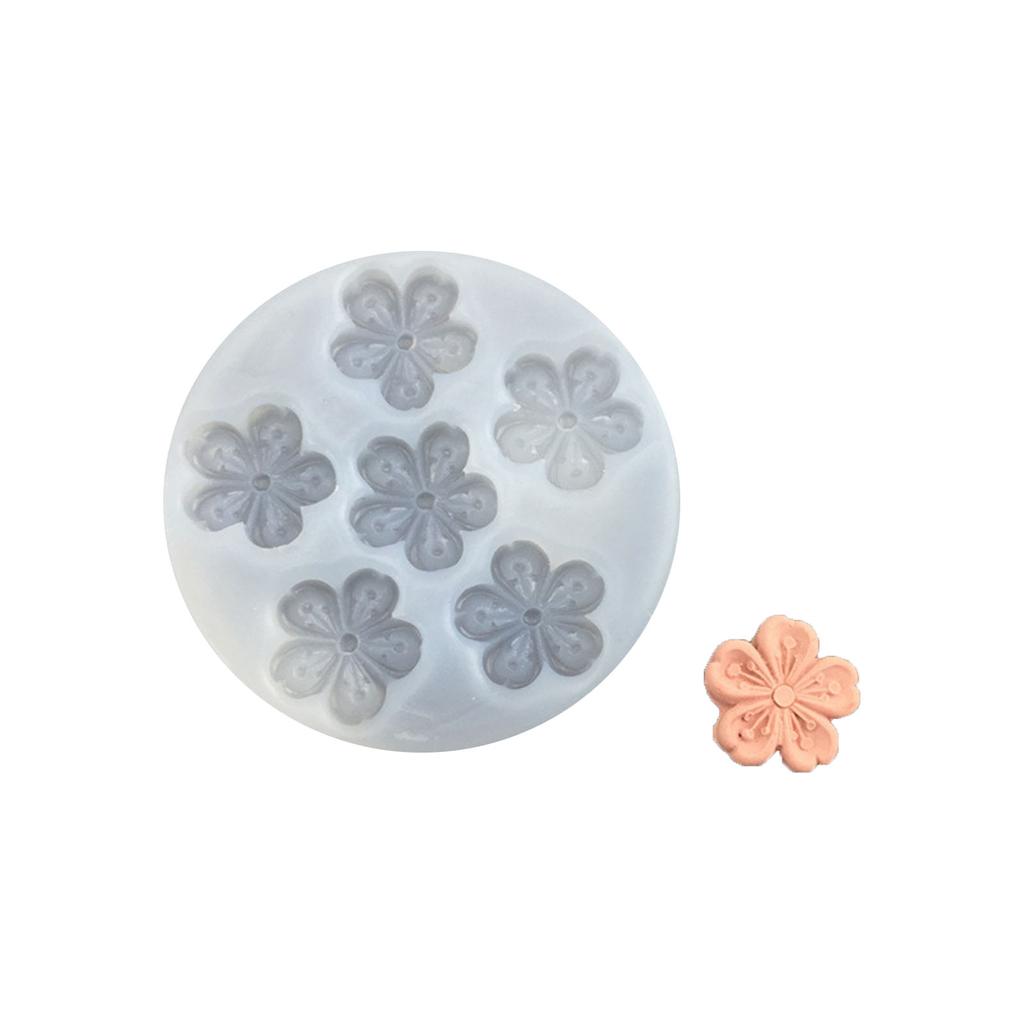 3D силиконовая гибкая форма в форме цветка для пищевых продуктов, форма для глины, смолы, керамики, конфет, помадки, конфет, шоколадного мыла, форма