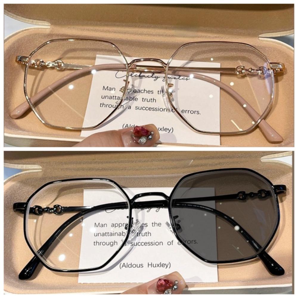 Фотохромные очки для женщин с защитой от синего света, УФ-фильтр UV400, Хамелеон, Сменные линзы, Очки