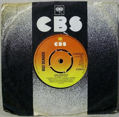 7-дюймовая пластинка BOZ SCAGGS - Lido Shuffle SCBS5136 CBS 1976 UK Рок Б/У