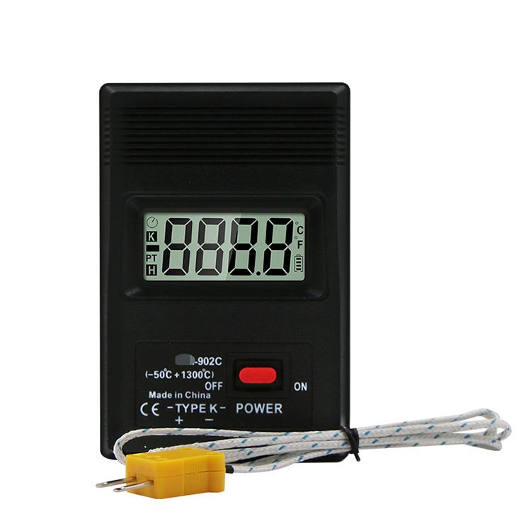 TM-902C Black K Type Digital LCD Temperature Detector Thermometer Industrial Thermodetector Meter + Thermocouple Probe