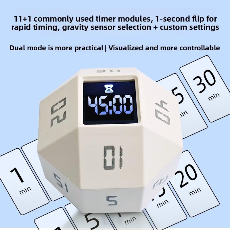 Перекидной таймер для учебы, посвященный студентам, таймер самодисциплины, бесшумный обратный отсчет, напоминание, кухонные таймеры, менеджер, аксессуары