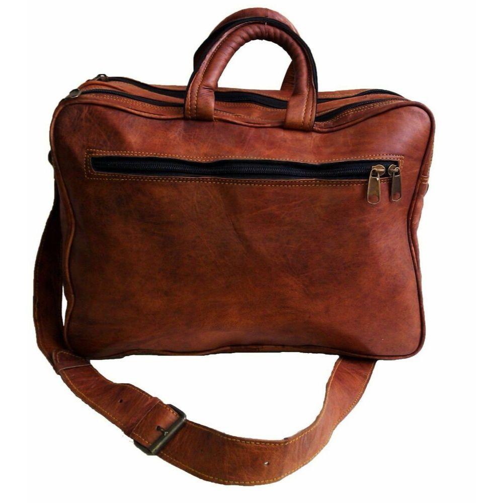 Коричневый портфель, подарочная мужская сумка-мессенджер из козьей кожи, настоящая сумка для ноутбука