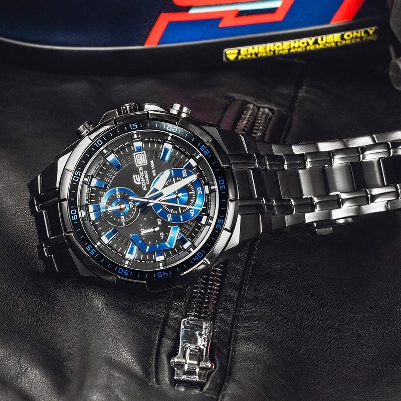Casio Мужские часы EDIFICE Черные EFR-539BK-1A2 EFR-539BK-1A2