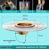 Brass Floor Drain Core Fast Drainage Odor And Insect Proof Bathroom Drain Sink Strainer Shower Backflow Preventer Filter Plug