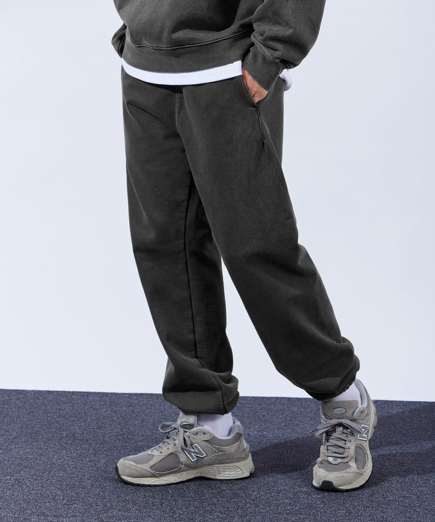 TOPBOY Heavy Duty Pigment Elastic Waist Jogger Pants Charcoal