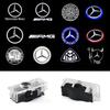 2 шт. Светодиодные приветственные лампы для дверей автомобиля с логотипом, эмблемой, призрачной тенью, автоаксессуары для Mercedes Benz CLA CLS C218 W218 A207 C207