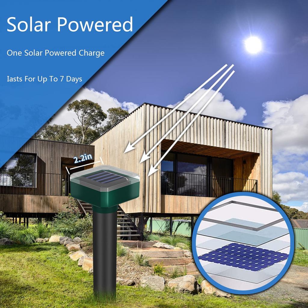 Solar Mouse Garden Snake  Electronic Bird  Farming Garden Insect  Cat