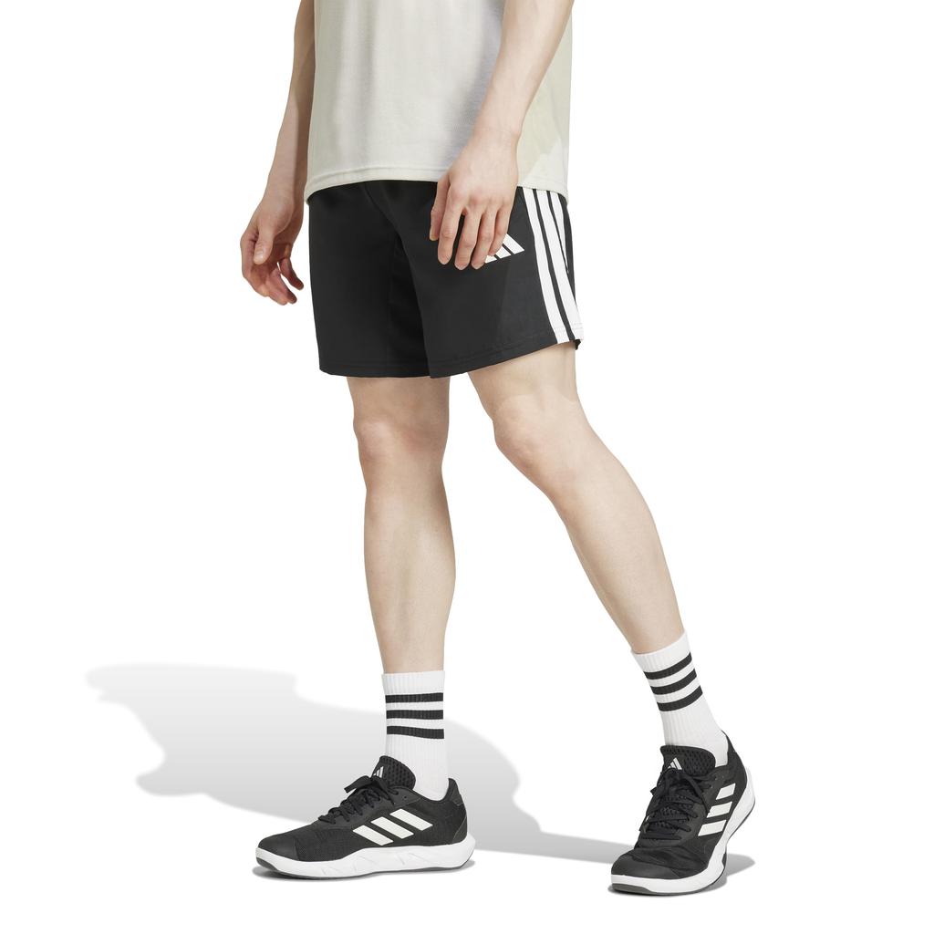 Adidas Woven Black Size L TR-ES 3-Stripes Shorts, Men's, KVZ49, (JC7718), (7 Inches)