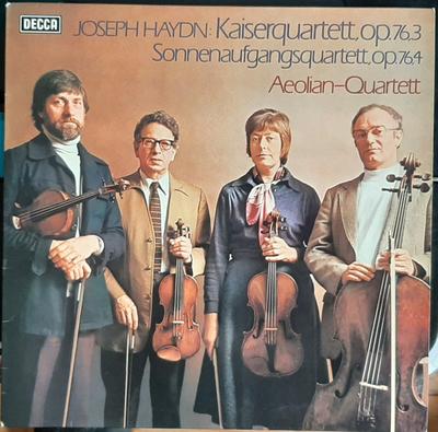 Виниловая пластинка ЙОЗЕФ ГАЙДН - Струнный квартет AEOLIAN - Kaiserquartett Op. 76,3 / Восход 642315 Decca Германия Классика Б/У