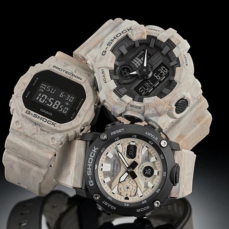 Casio Серия G-SHOCK Углеродное ядро Три стрелки Три индикатора Единорог Контрастный цвет Двойной дисплей Многомасштабный Водонепроницаемый Электронный GA-2000WM-1APRD