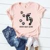 Flower Cat Dog Pet Tee Top Fashion T Shirt Clothing 90s Sweet Lovely Style Trend Casual Short Sleeve Women Print Lady Female Graphic T-shirt