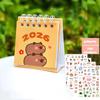 2026 Capybara Mini Calendario Tavolo Cute Office Standing Flip Calendar June 2025 - December 2026 Decorativo Studente
