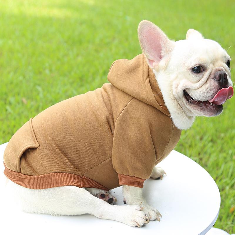 Autumn and Winter Sweatshirts, Denim Pockets, Two-legged Clothes, Sporty Pet Clothes, Dogs, Cats, Pet Clothes, Supplies