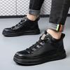 Модные мужские ботинки зима 2024 весна осень зимние ботинки мужские натуральная кожа платформа модные хлопок Keep Warm мужские ботильоны женские