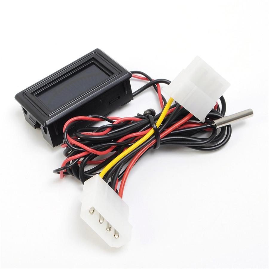 DC 4-25V Термометр Температура Цифровой Дисплей Метр Для Компьютера Автомобиля Воды Цельсия