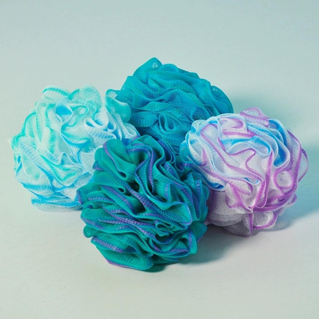 4 шт. мочалка для душа мочалки для ванны сетчатые шарики 4 цвета для тела скраб для отшелушивания мытья спины скраберы для ванной комнаты для мужчин и женщин