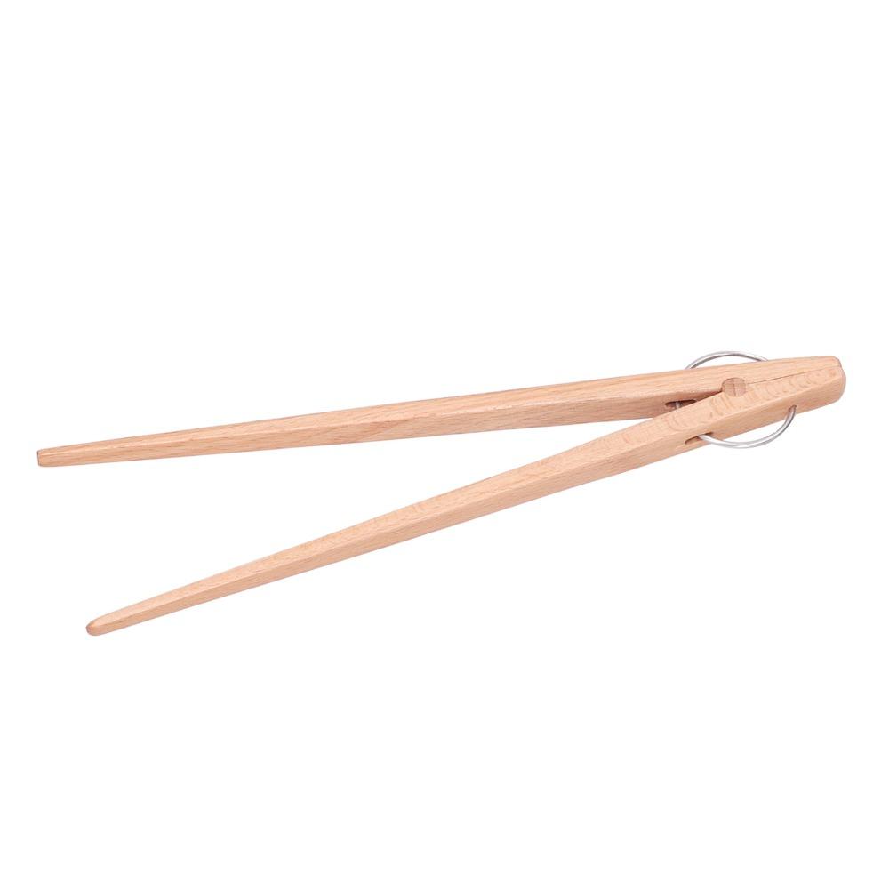 Reusable Bread Tongs Classic Snack Clip Kitchen Gadget Wooden Tongs Food/Salad/Fruits/Pickles