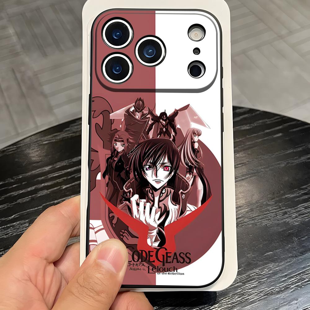 Аниме Логотип Code Geass Чехол для Телефона Для IPhone 17 Pro Max 16 15 14 Pro Max 13 11 X Xs Xr 8 7Plus Силиконовый Чехол