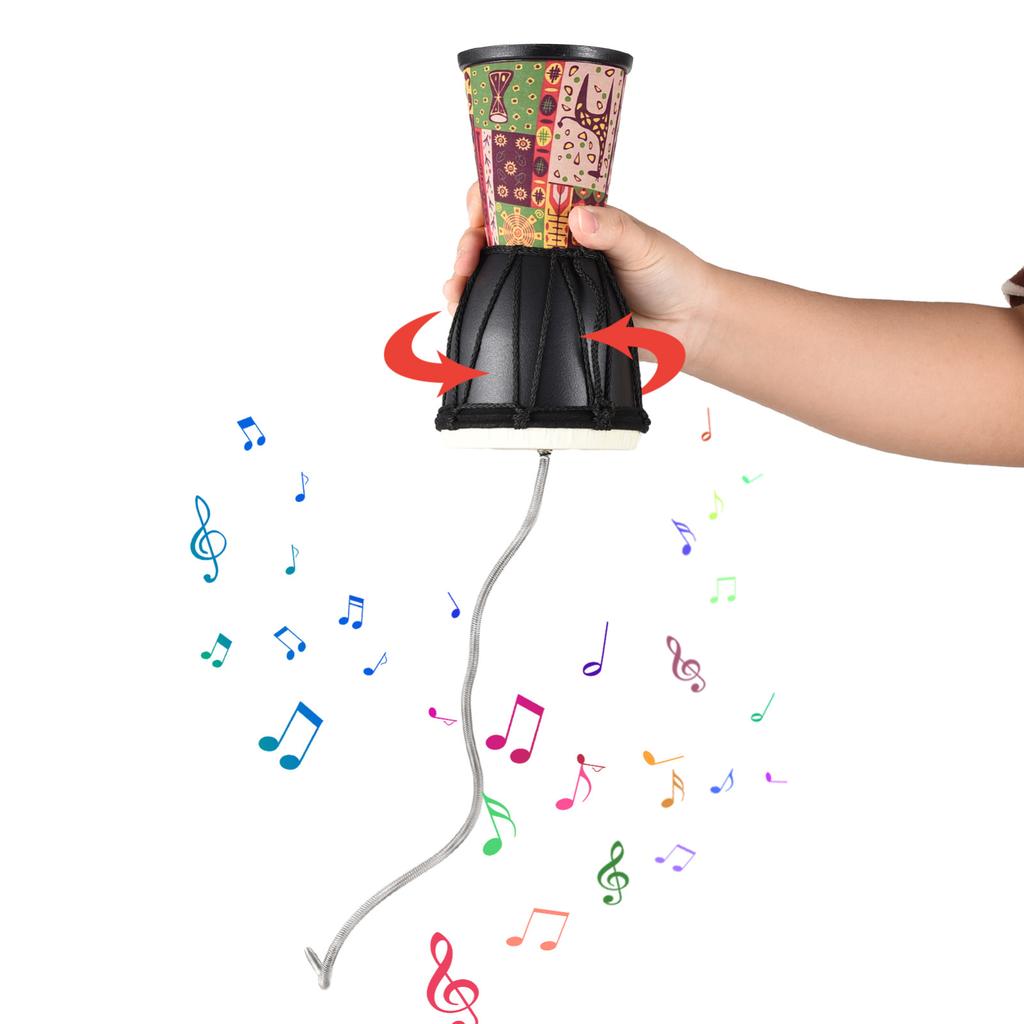 4-дюймовый пружинный барабан Громовой барабан Инструмент звукового эффекта ПВХ Легкий Портативный Громовой барабан Яркий Гром