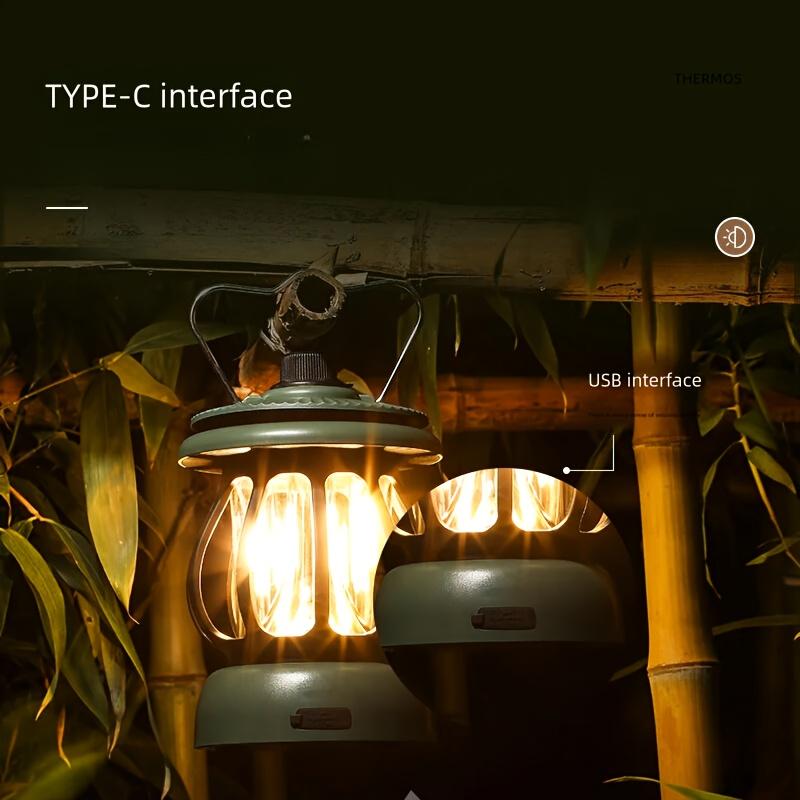 Уличный светильник для кемпинга, уличный светодиодный фонарь для винтажной палатки