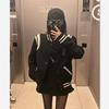 Women's Retro Woolen Baseball Jacket - Thickened for Spring & Autumn 2025