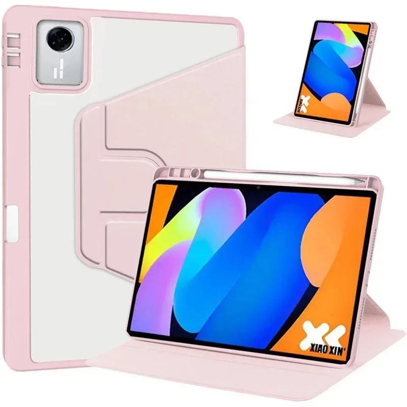 For Lenovo Xiaoxin Pad 2025 Case 11 Inch 360° Rotation Smart Flip Stand Leather Tablet Cover Funda for Idea Tab 11 Case TB336ZU
