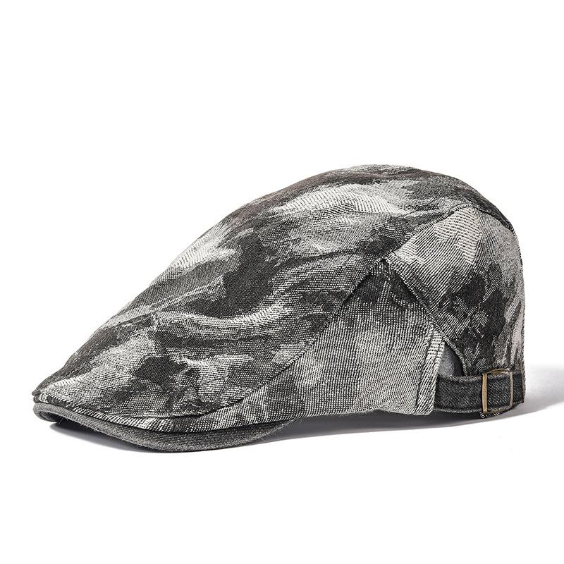 Кепка с язычком в стиле ретро, выстиранная джинсовая шляпа, шляпа в стиле литературного ветра