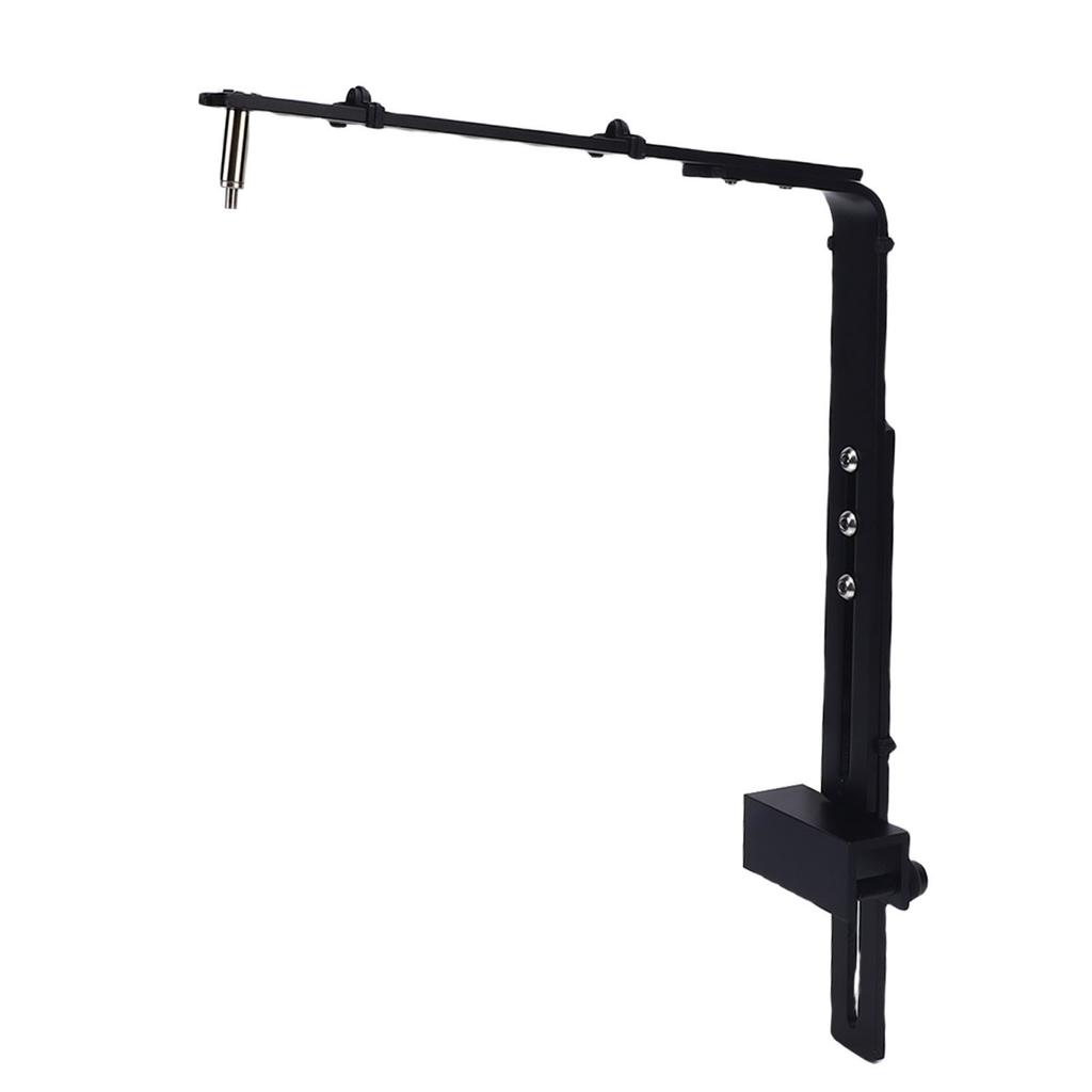 Aquarium Light Holder Stable Support Easy Installation Aluminum Alloy Fish Tank Light Hanging Bracket Black