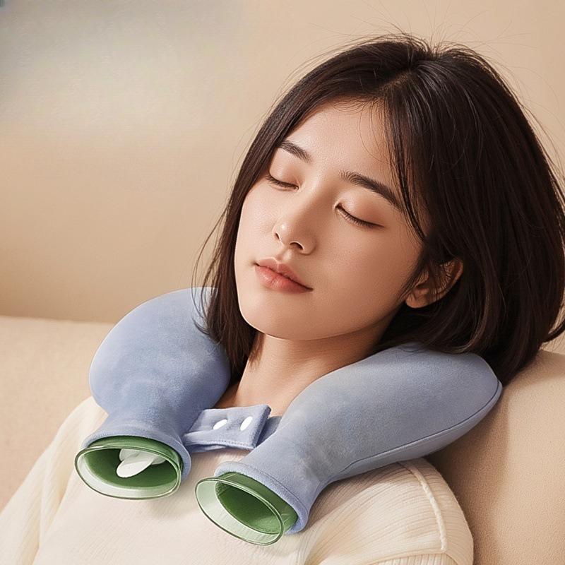 U-shaped Hot Water Bag for Cervical Heat Compress, Thickened Shoulder, Neck and Head, Neck-hanging Type Water Filling Hot Water Bag