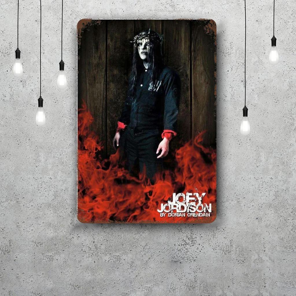 joey jordison Decor Poster Vintage Tin Sign Metal Sign Decorative Plaque for Pub Bar Man Cave Club Wall Decoration