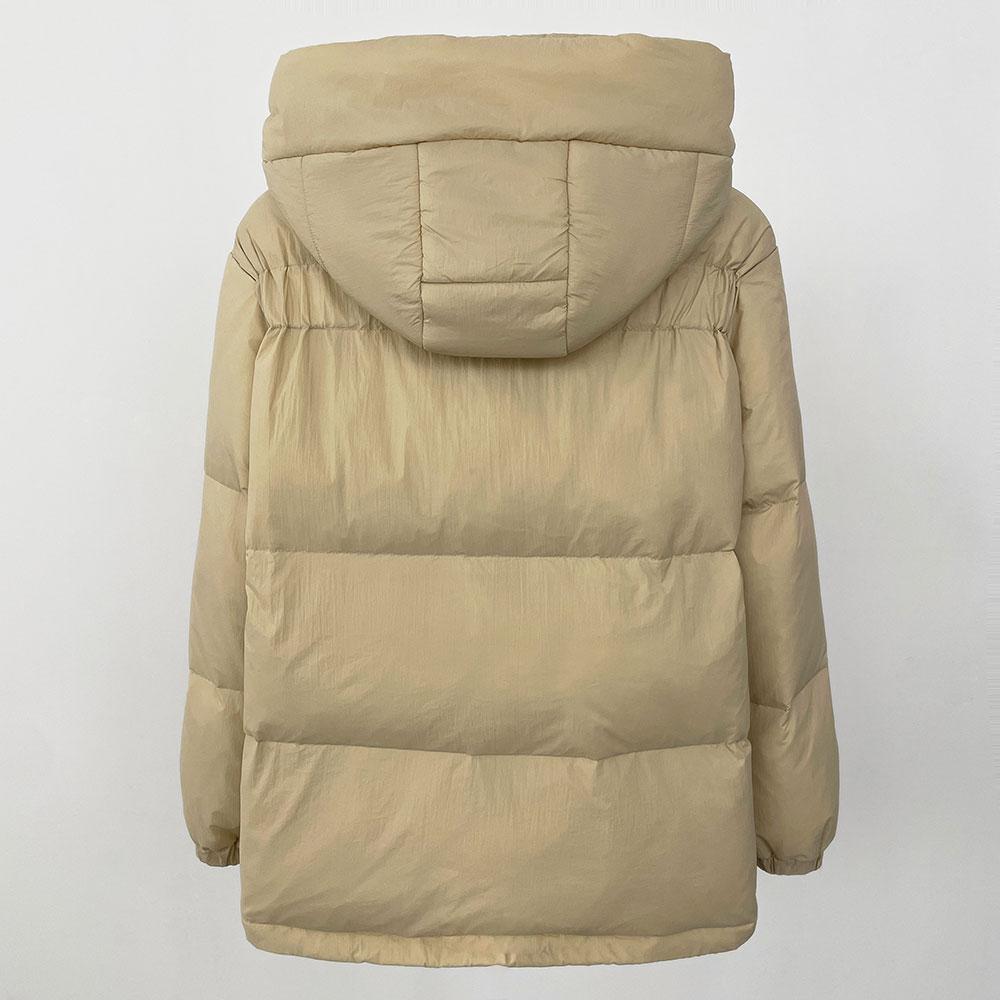 OFTBUY Winter Women Commuting Thickened Down Jacket Warm Hooded Filled with 90% White Duck Down Loose Casual Down Jacket