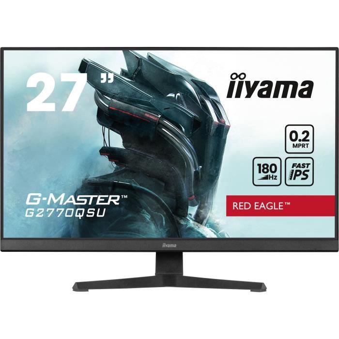 Ecran PC Gamer - IIYAMA - 27" - FHD - 180Hz - Dalle IPS - 0,2ms - G2770QSU-B6