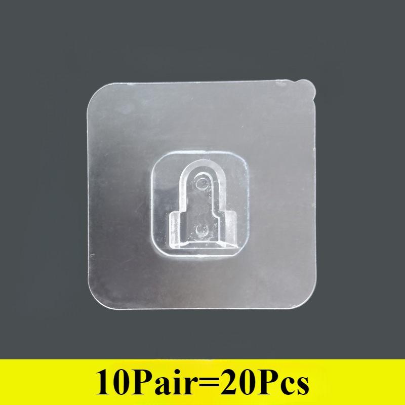 Самоклеящиеся настенные крючки прозрачный двухсторонний крючок для кухни ванной комнаты вешалка для хранения присоска держатель домашний органайзер