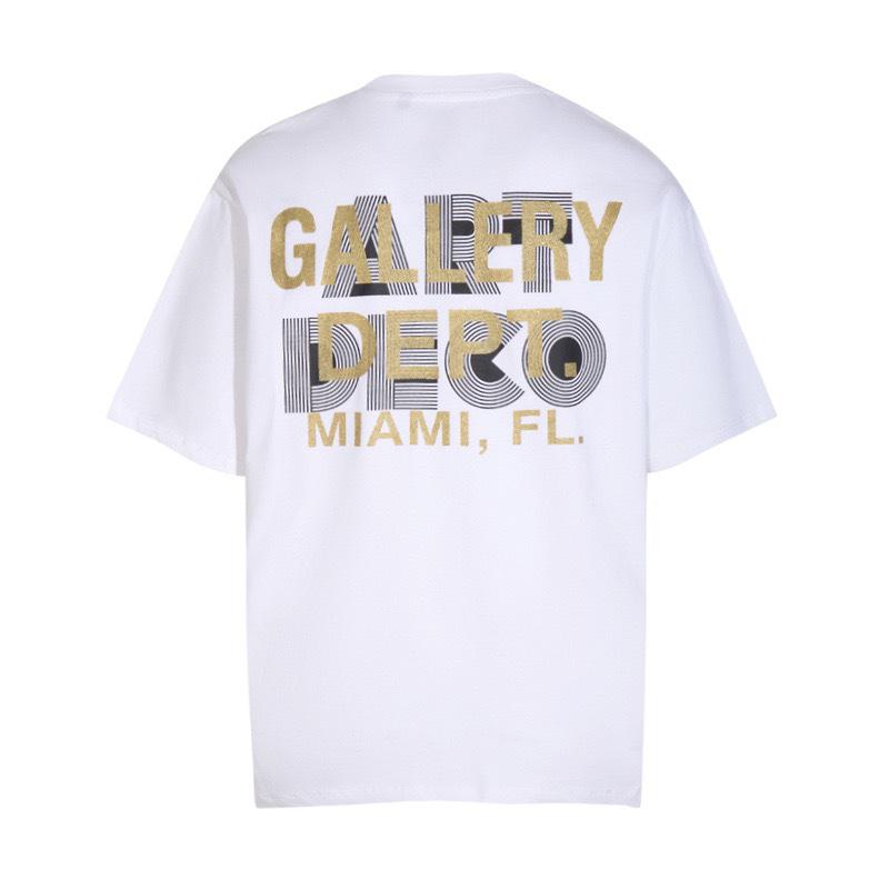 GALLERY tide brand DEPT classic alphabet slogan LOGO gradual change printed short-sleeved T-shirt men and women Qixi Festival couple