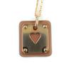 Necklace Asdukur Heart Pink Gold Brown Women Used