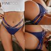 Sexy Cross Strap Cotton G-string Panties Women Letter Belt Thong V Waist Bikini Girl Underwear Hollow Out Femme Lingerie