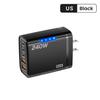 240 Вт GaN Быстрое Зарядное Устройство со Светодиодной Подсветкой 5 в 1 2 USB + 3 Type-C Многопортовое Зарядное Устройство для Телефона Для Серии iPhone 15-17 Samsung Huawei Xiaomi 15 4