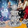 Cardboard Cupcake Tower 3 Layer Cake Cardboard Display Holder Cupcake Stands Cupcake Display Holder Silver Spotlight Pattern