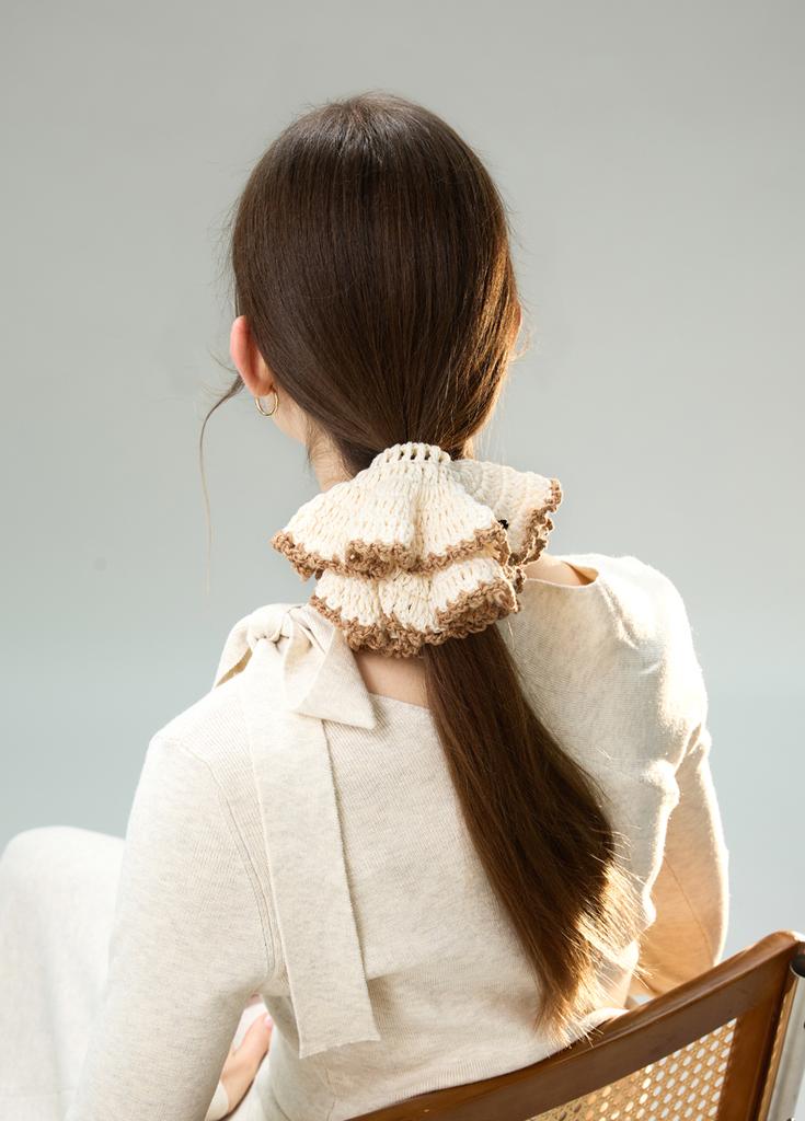 ELLE 100% Cotton Hand Hook Flower Headband