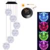 Owl Solar Wind Chime Light Waterproof Color Changing Outdoor Solar Garden Decorative Lights for Mother Day Mom Birthday