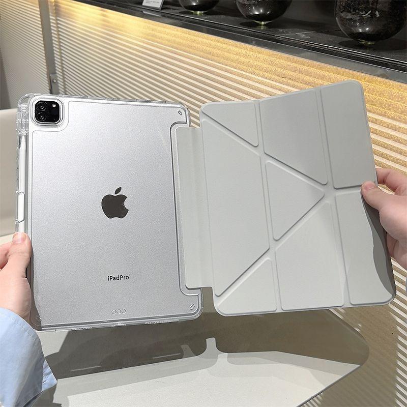 Новый Простой Серый Чехол для Планшета Для iPad Pro 11 12.9 13 A16 M2 M4 M3 M5 Оболочка 9.7 10.2 5/6/7/8/9/10/11-го Mini Air 3 4 5 Чехол