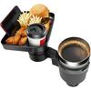 Car Cup Holder Tray, Extra Large Car Cup Holder Expander With 360° Rotation Fit Most Big Cup Detachable 3 In 1 Car Trays For Eating, Phone & Snack