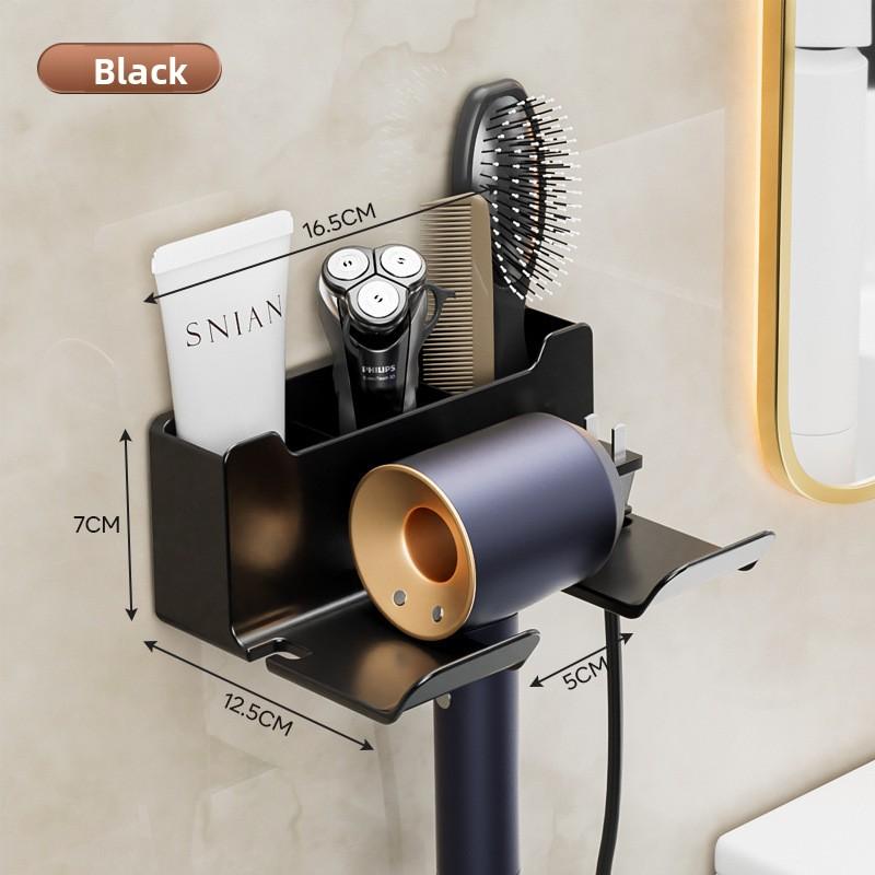 Hair Dryer, Rack, Toilet, Household Wall-mounted Bathroom Bracket, No Punching Storage