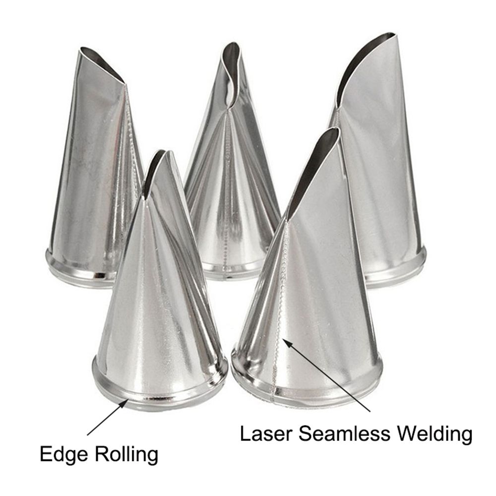 5 Pcs/Set DIY Rose Craft Icing Piping Nozzles Cake Decorating Tips Cream Petal Pastry